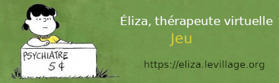 Eliza-jeu, thérapeute virtuelle